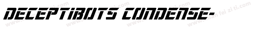 Deceptibots Condense字体转换